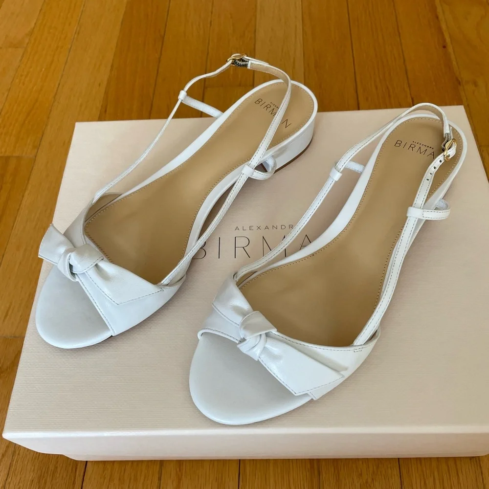 Alexandre Birman - Clarita Slingback Sandals - white - 37.5 (NEW!!) - Picture 2 of 10